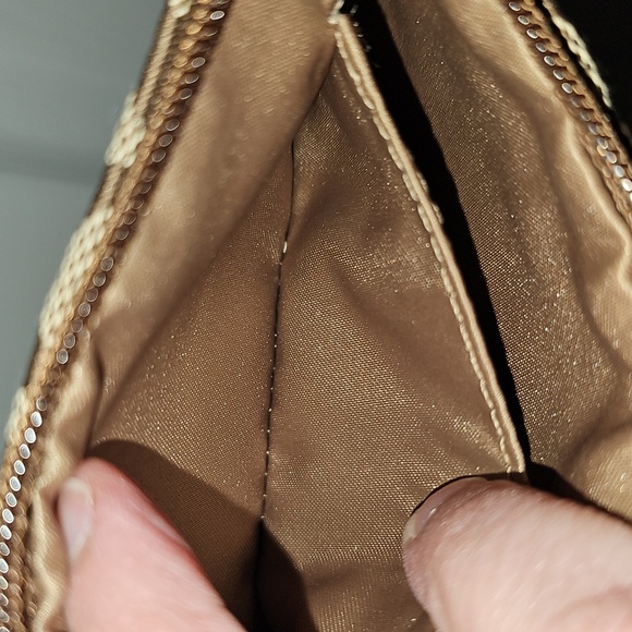 Coach Brown and Tan Signature C Wristlet - Picture 9 of 11